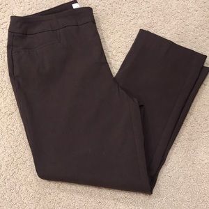 Chico’s So Slimming Brown Crop Slacks Size 0.5